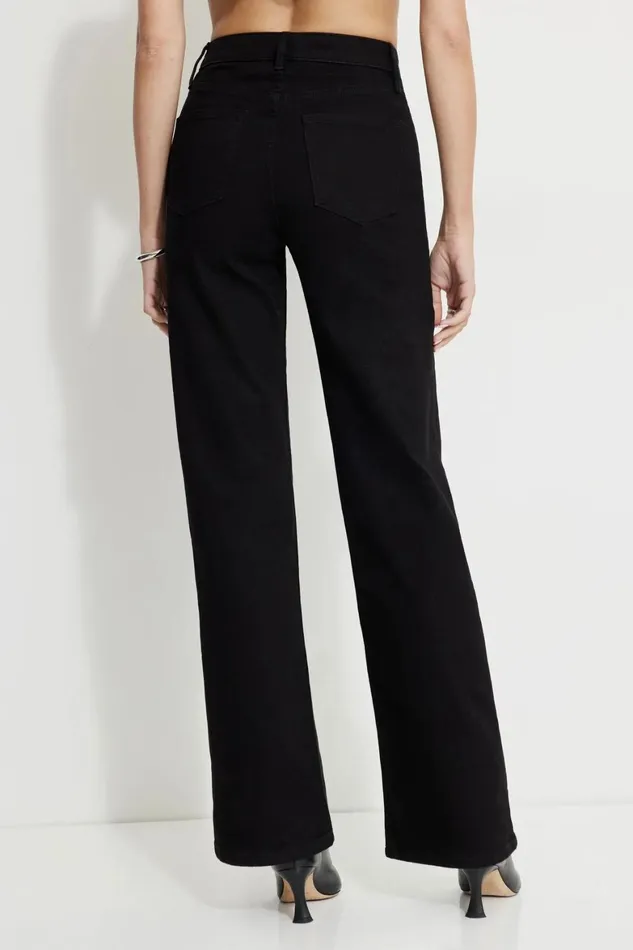 Women Dynamite Jeans and Denim Heidi Wide Leg Jeans Black