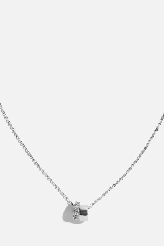 Women Dynamite Necklaces Ring Charm Necklace Gray