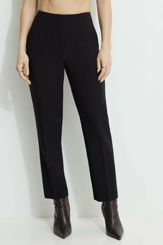Women Dynamite Pants Emily Tailored Slim Ankle Pants Black