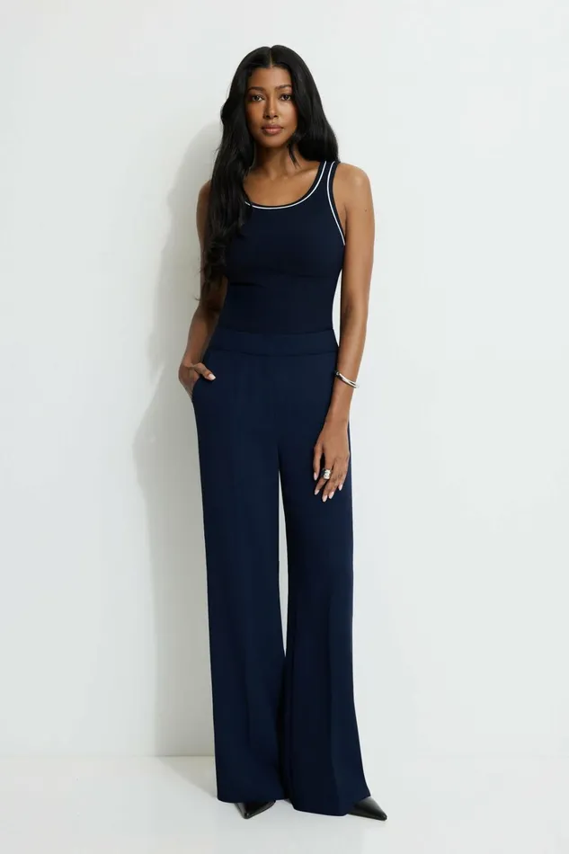 Women Dynamite Pants Yasmin Airflow Straight Leg Pants Blue