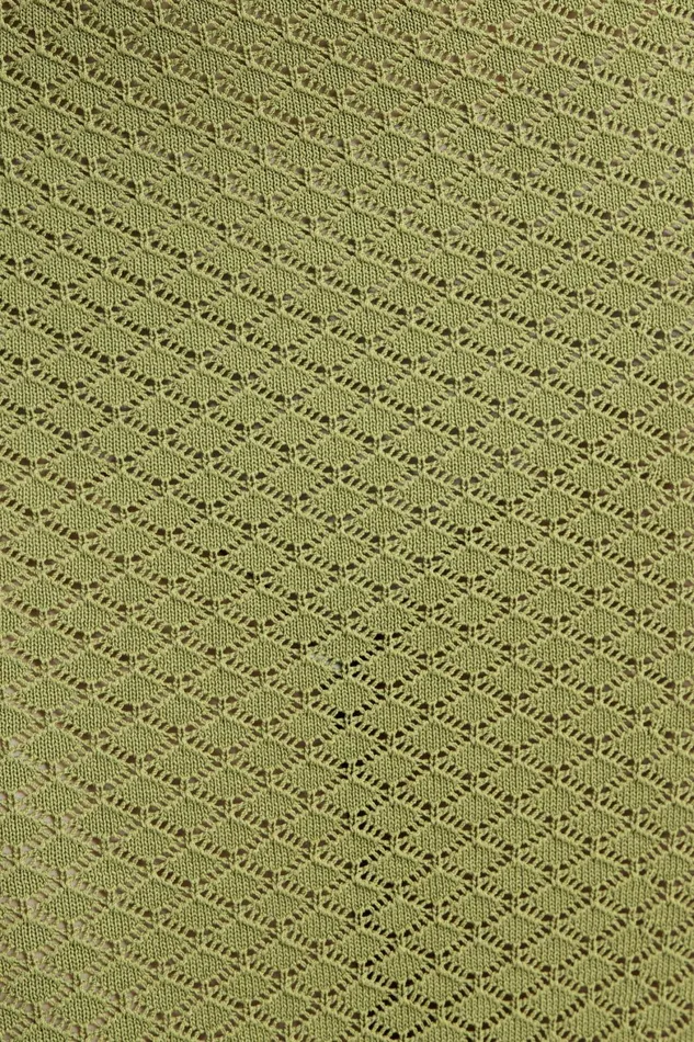 Women Dynamite Skirts and Skorts Pointelle Maxi Skirt Green