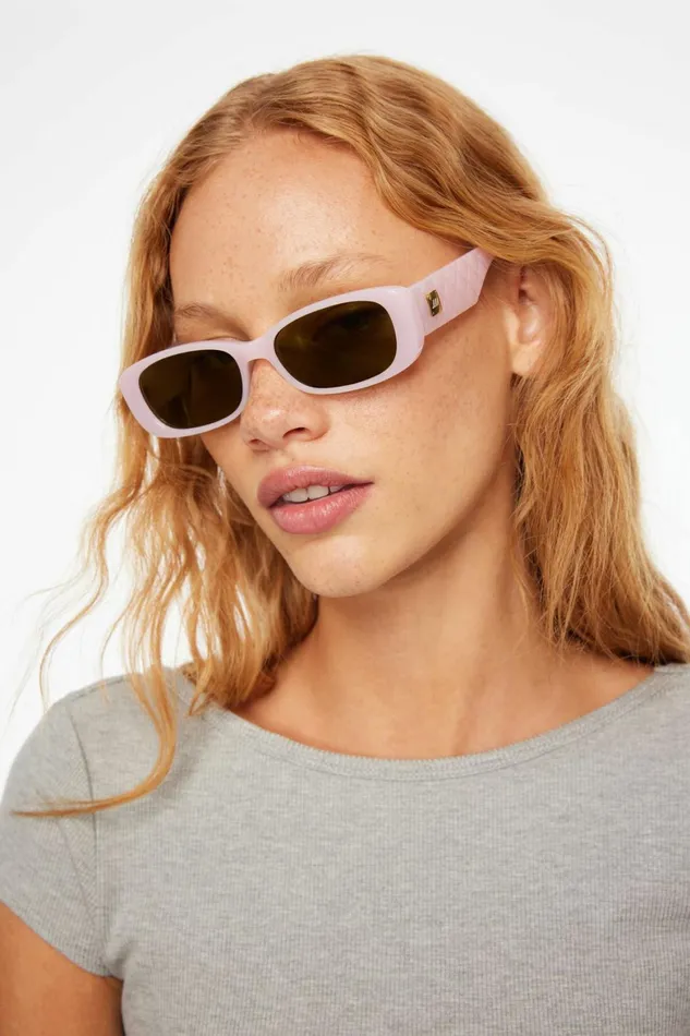 Women Dynamite Sunglasses Unreal Quilted Sunglasses Pink