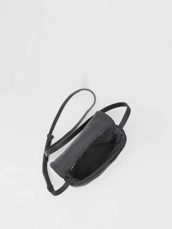 Women Eileen Fisher Accessories Waste No More Crossbody Bag Charcoal
