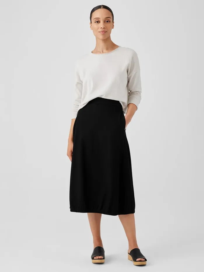 Women Eileen Fisher Dresses and Skirts Washable Stretch Crepe Lantern Skirt Black Women Eileen Fisher Dresses and Skirts Washable Stretch Crepe Lantern Skirt Black