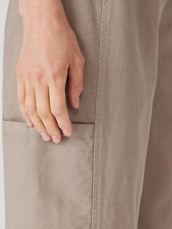 Women Eileen Fisher Pants Shorts and Jumpsuits Cotton Hemp Stretch Lantern Pant Briar