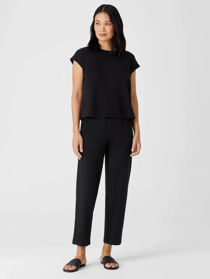 Women Eileen Fisher Pants Shorts and Jumpsuits Cozy Brushed Terry Hug Lantern Pant Black Women Eileen Fisher Pants Shorts and Jumpsuits Cozy Brushed Terry Hug Lantern Pant Black