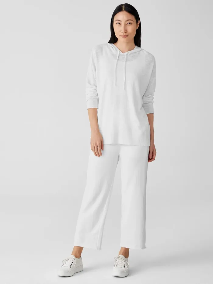 Women Eileen Fisher Pants Shorts and Jumpsuits Lightweight Organic Cotton Terry Straight Pant White Women Eileen Fisher Pants Shorts and Jumpsuits Lightweight Organic Cotton Terry Straight Pant White