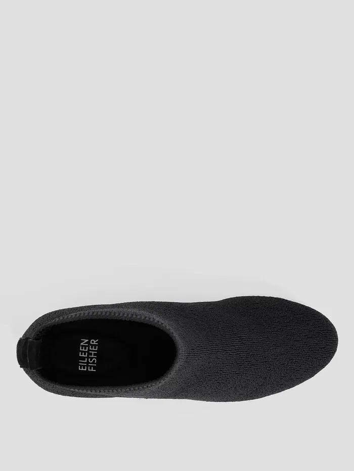 Women Eileen Fisher Shoes Oriel Recycled Stretch Knit Bootie Black