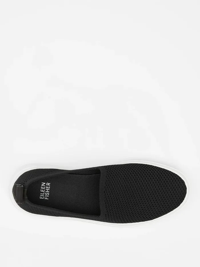Women Eileen Fisher Shoes Prosper Platform Sneaker In Recycled Stretch Knit Black