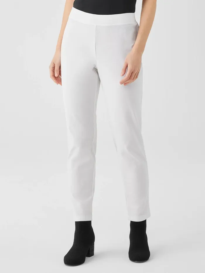 Women Eileen Fisher Sweaters and Cardigans Washable Stretch Crepe Pant White