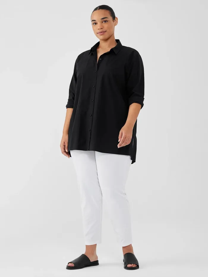 Women Eileen Fisher Sweaters and Cardigans Washable Stretch Crepe Pant White