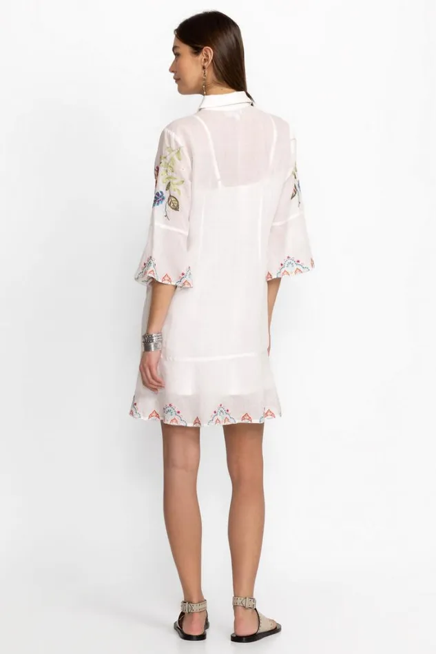 Women EMIKA TIERED FLOUNCE DRESS White Johnny Was Dresses