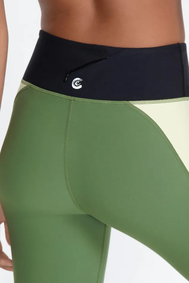 Women Endurance Mesh Inset Legging Bronze Green Johnny Was Active Women Endurance Mesh Inset Legging Bronze Green Johnny Was Active
