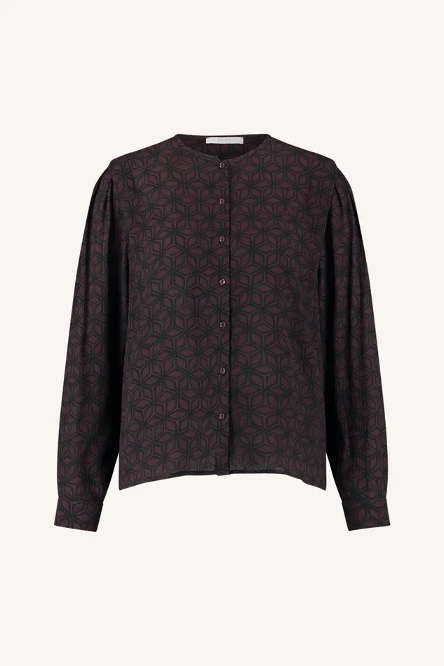 Women Erin Contiki Blouse Contiki Print Bybar Blouses Women Erin Contiki Blouse Contiki Print Bybar Blouses