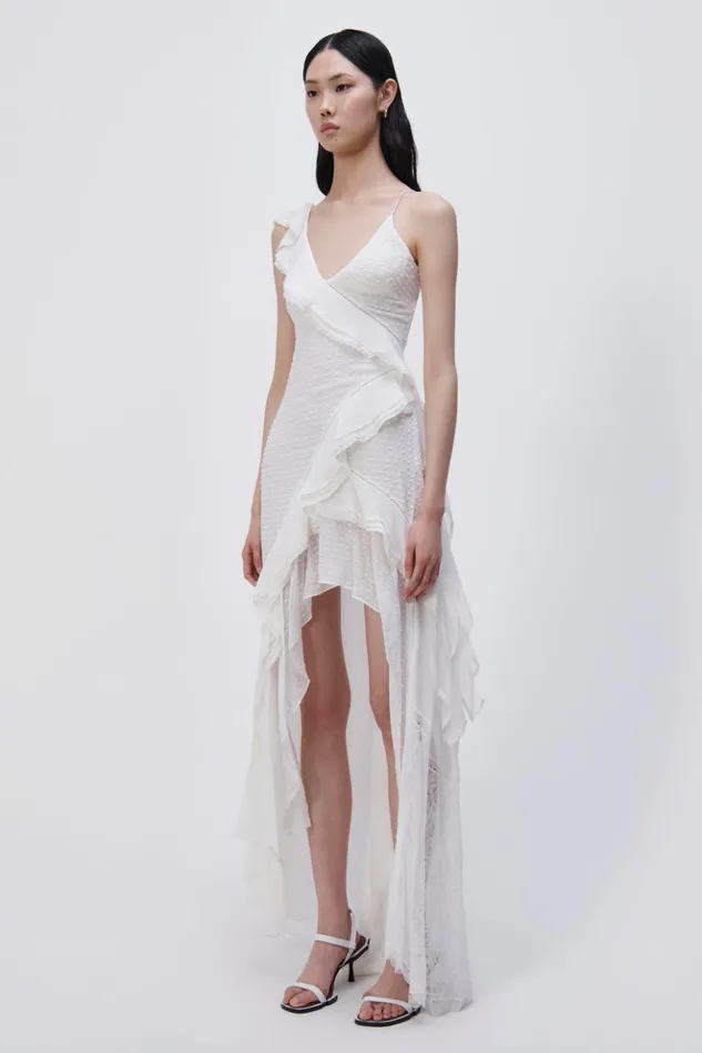 Women Exclusive Lyra Silk Maxi EXCLUSIVE White Jonathan Simkhai Dresses and Jumpsuits