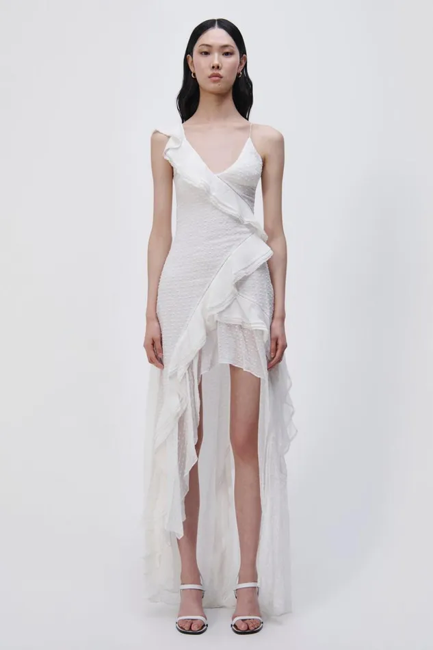 Women Exclusive Lyra Silk Maxi EXCLUSIVE White Jonathan Simkhai Dresses and Jumpsuits