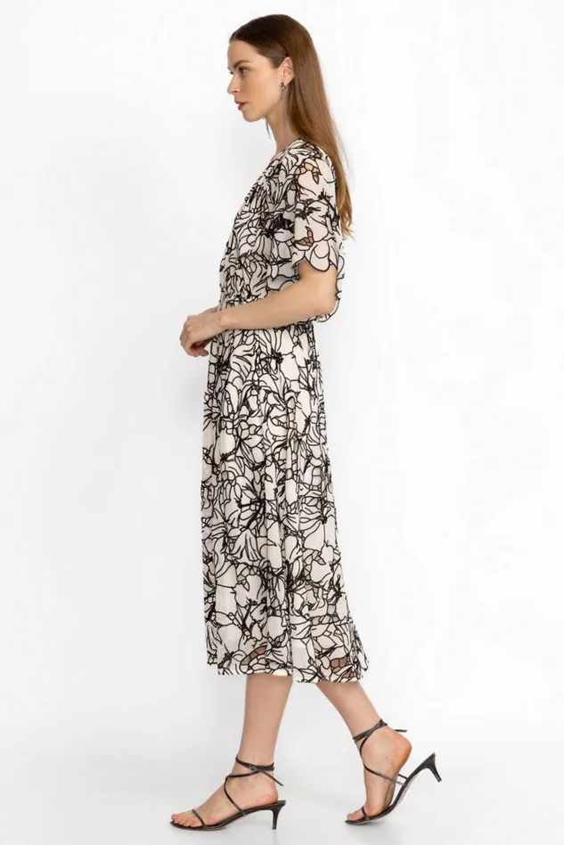 Women EYELET BLOOM DRESS White Johnny Was Dresses