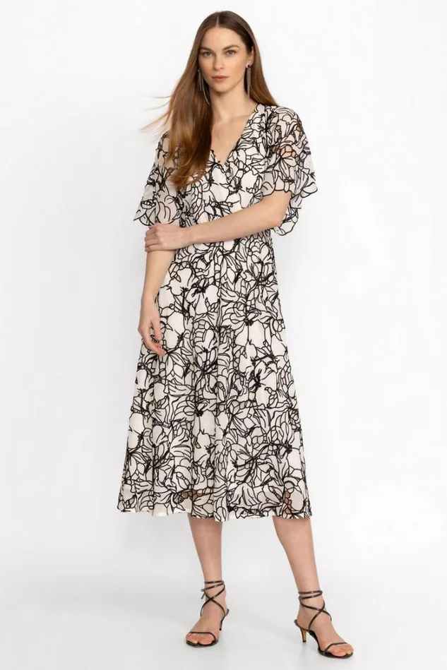 Women EYELET BLOOM DRESS White Johnny Was Dresses
