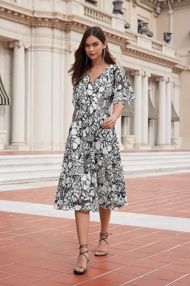Women EYELET BLOOM DRESS White Johnny Was Dresses