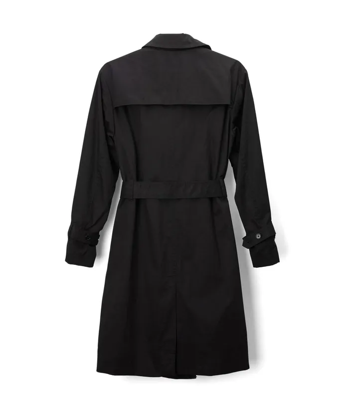 Women Ezra Vegan Trench Coat Black Matt and Nat Jackets