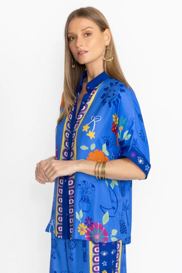 Women FERNANDA BUTTON DOWN SHIRT Niccola Johnny Was Tops