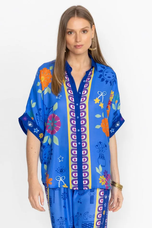 Women FERNANDA BUTTON DOWN SHIRT Niccola Johnny Was Tops