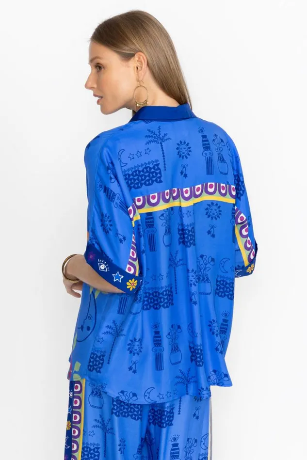 Women FERNANDA BUTTON DOWN SHIRT Niccola Johnny Was Tops