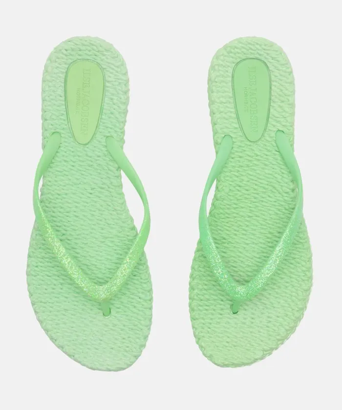 Women Flip Flops Ilse Jacobsen Flip Flop With Glitter 8211 Bright Green Women Flip Flops Ilse Jacobsen Flip Flop With Glitter 8211 Bright Green
