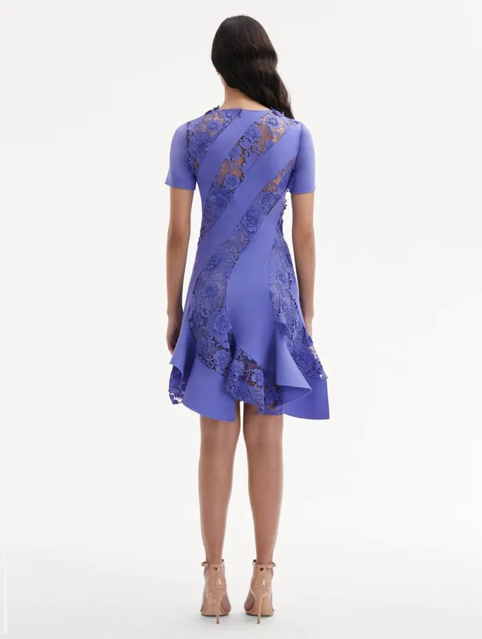 Women Floral Guipure Asymmetrical Dress Crocus Oscar De La Renta Dresses Women Floral Guipure Asymmetrical Dress Crocus Oscar De La Renta Dresses