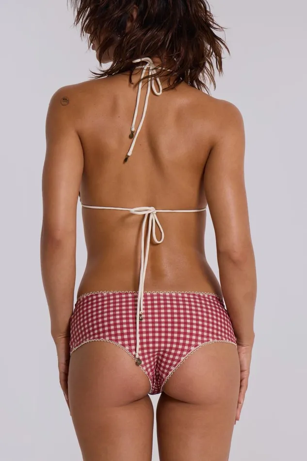 Women Freda Gingham Triangle Bikini Top Jaded London Bikini Tops