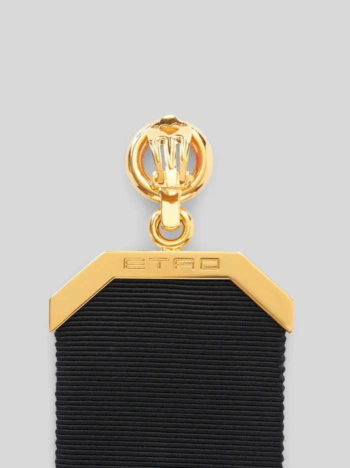 Women Fringed Pendant Earrings Etro Fashion Jewellery