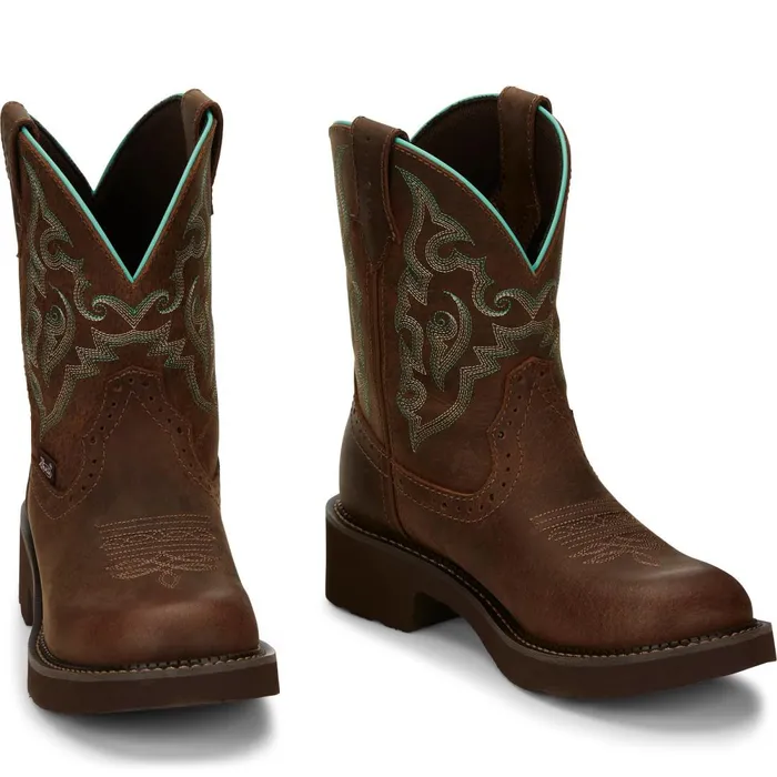 WOMEN Gemma II Brown Justin Boots Western