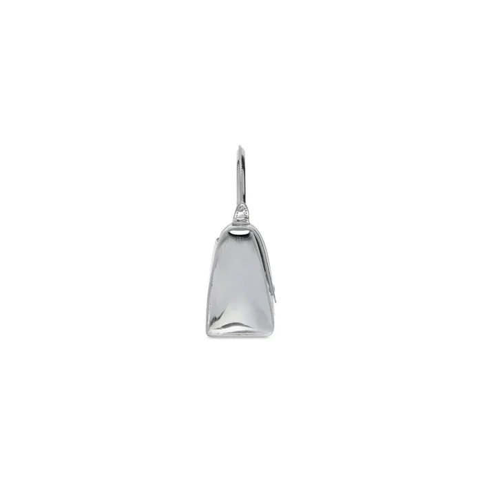 Women Handbags Balenciaga Hourglass Xs Handbag Mirror Effect In Silver