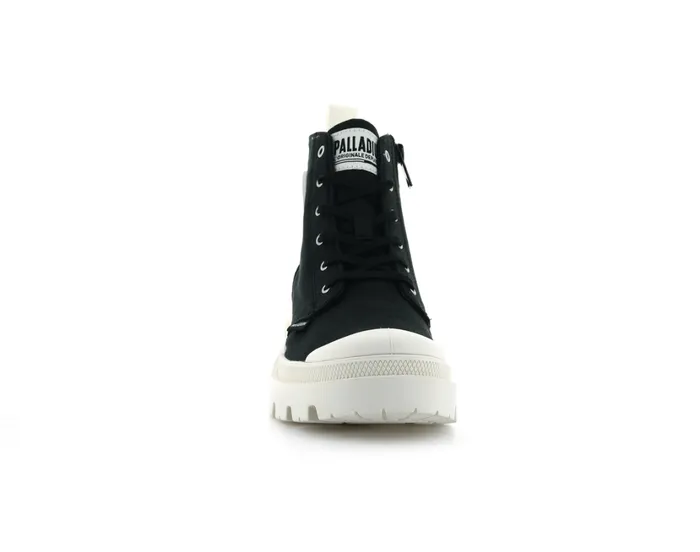 Women Heel Boots PALLADIUM PALLABASE TWILL Black Women Heel Boots PALLADIUM PALLABASE TWILL Black