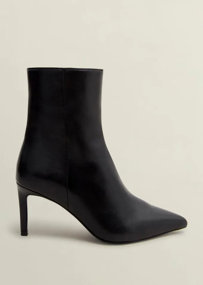 Women HOBBS Boots Aria Leather Ankle Boots Black