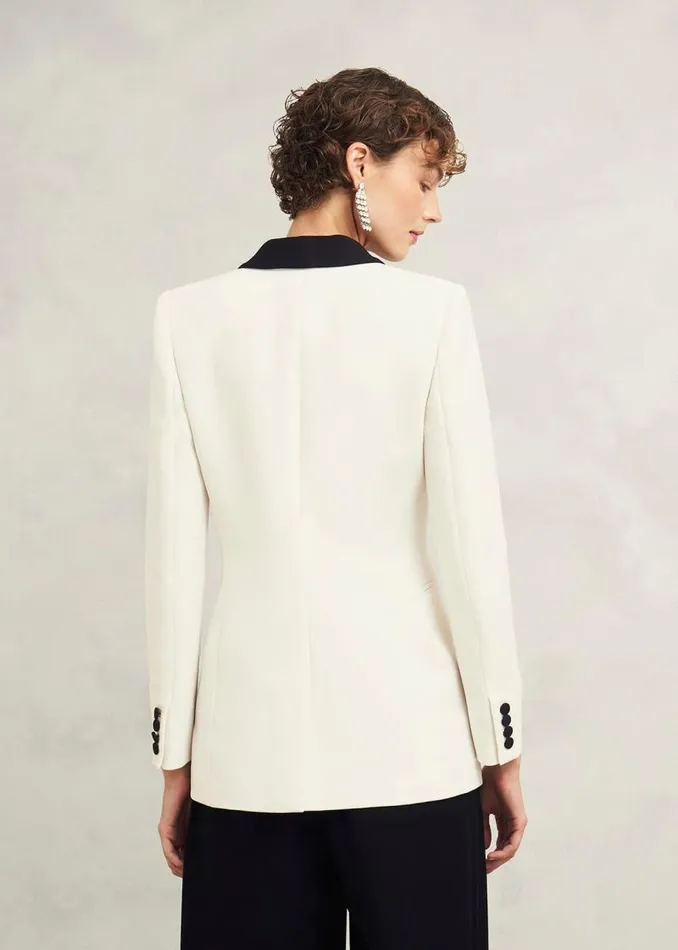 Women HOBBS Coats and Jackets Charlecote Jacket Ivory Black