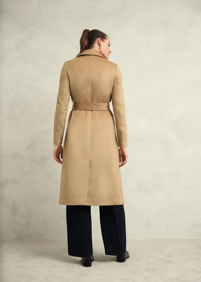 Women HOBBS Coats and Jackets Livia Wool Coat Hobbs Camel