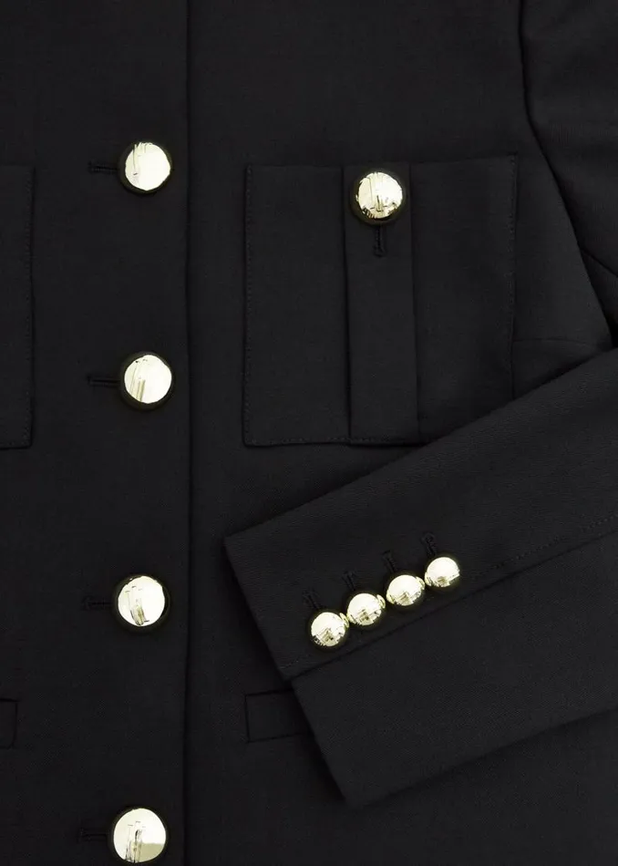 Women HOBBS Coats and Jackets Sinclair Jacket With Wool Black