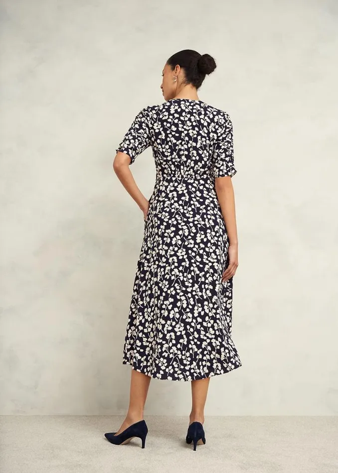 Women HOBBS Dresses and Jumpsuits Bonnie Dress Navy Cream
