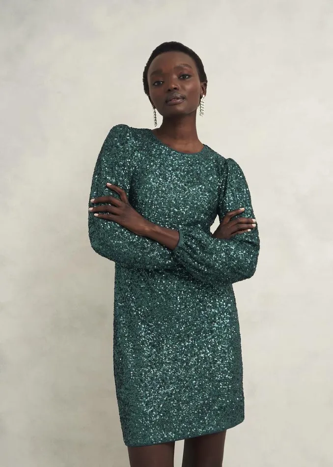 Women HOBBS Dresses and Jumpsuits Cianna Dress Evergreen