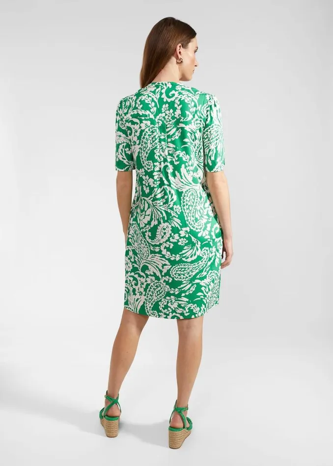 Women HOBBS Dresses and Jumpsuits Lucille Dress Green Ivory