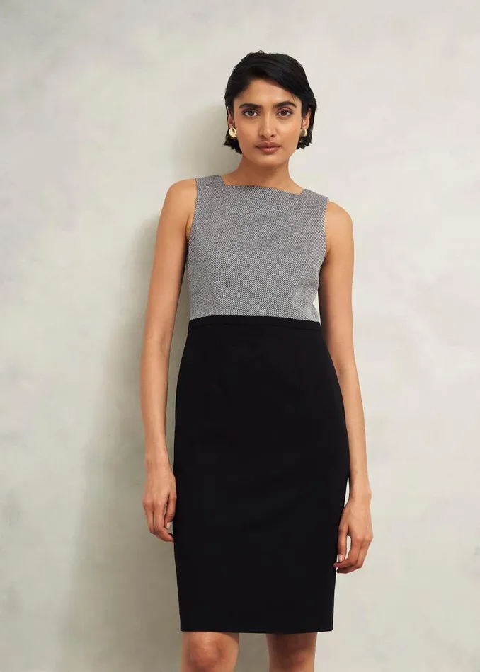 Women HOBBS Dresses and Jumpsuits Nyra Dress Black Ivory