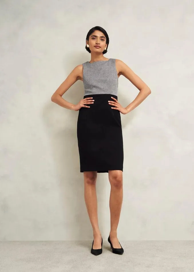Women HOBBS Dresses and Jumpsuits Nyra Dress Black Ivory