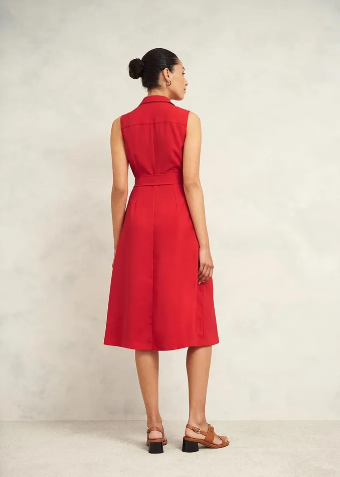 Women HOBBS Dresses and Jumpsuits Petite Sandra Dress Begonia Red