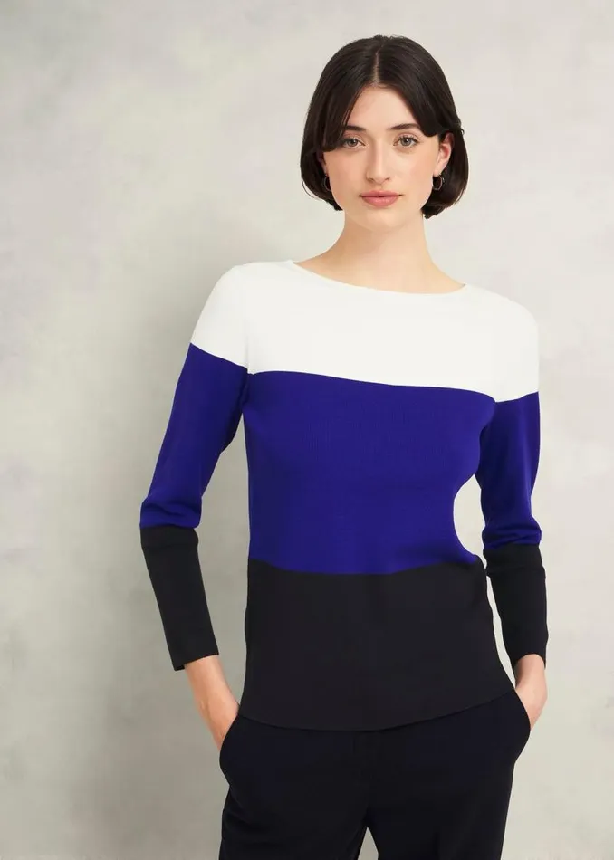 Women HOBBS Jumpers and Cardigans Alice Jumper Blue Multi