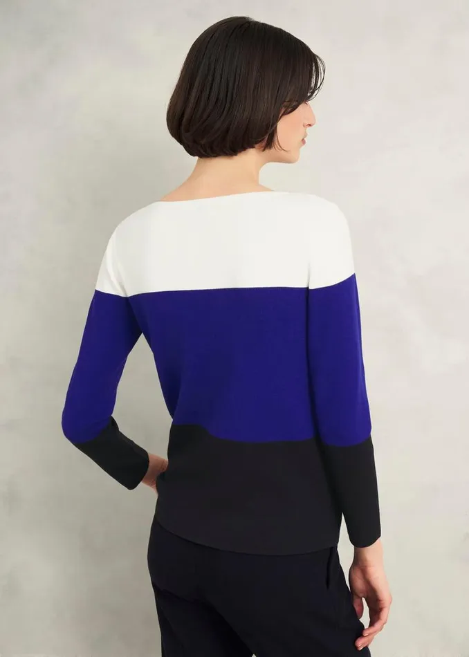 Women HOBBS Jumpers and Cardigans Alice Jumper Blue Multi