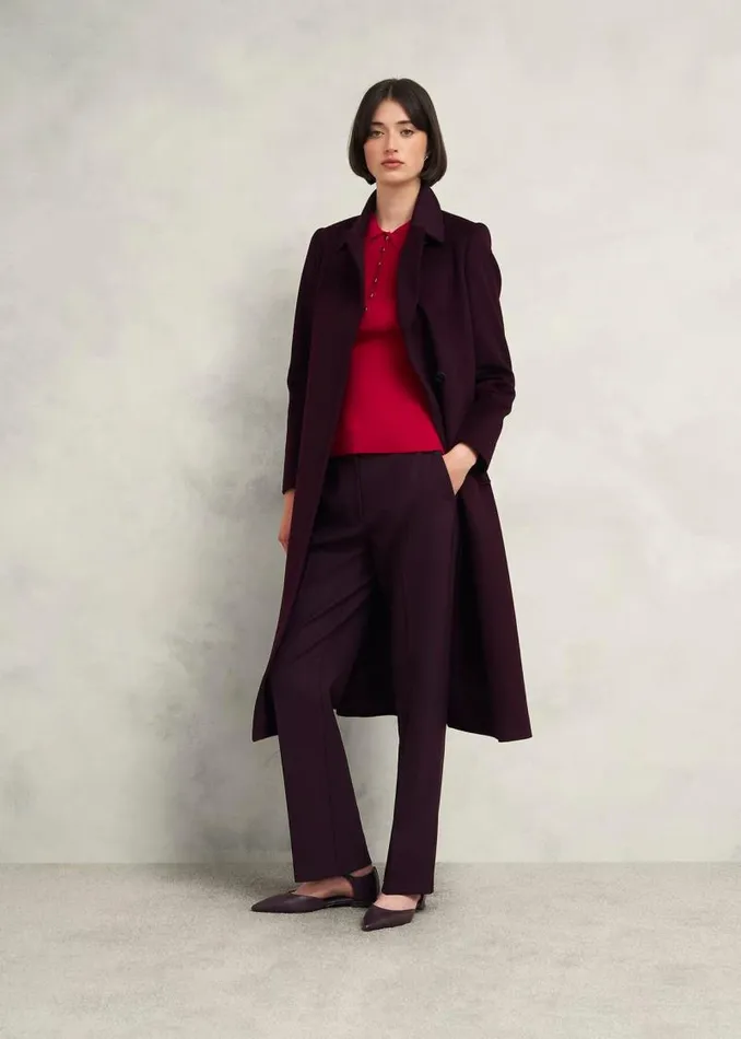 Women HOBBS Jumpers and Cardigans Fara Knitted Shirt Rowan Red