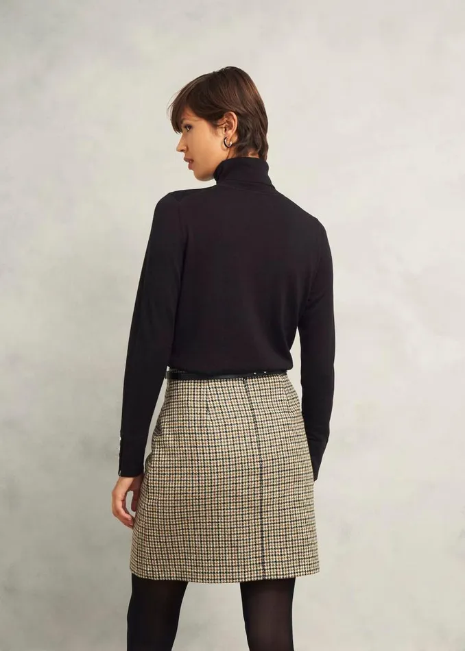 Women HOBBS Jumpers and Cardigans Lara Merino Wool Roll Neck Jumper Black