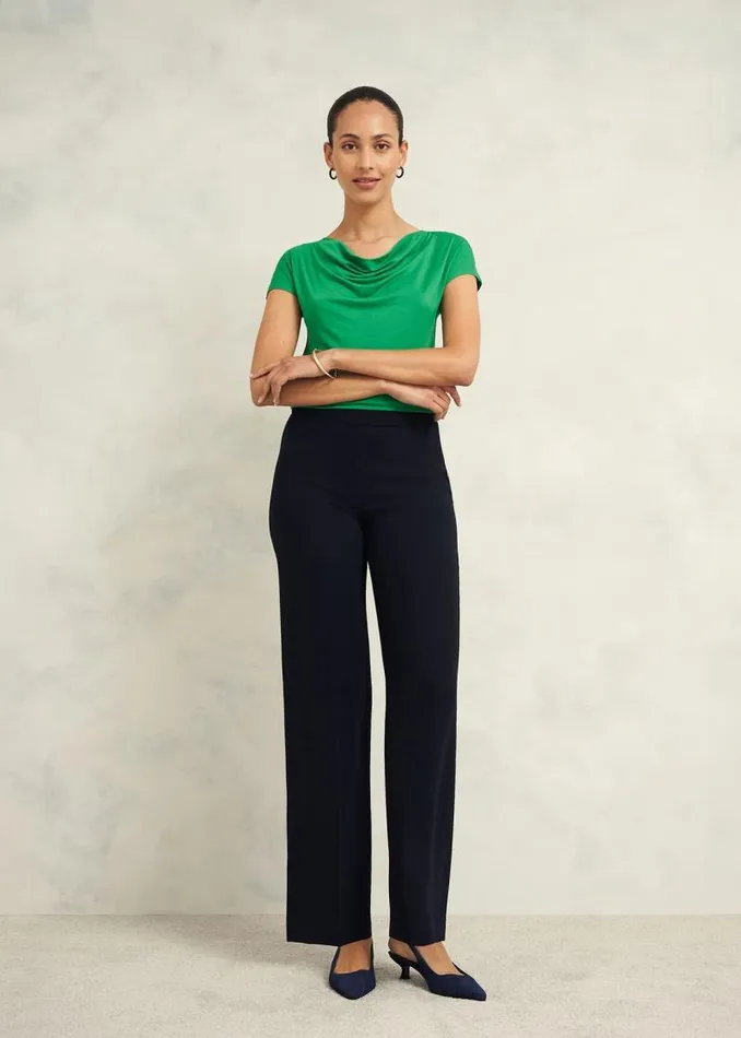 Women HOBBS Tops Cathy Cowl Neck Top Cilantro Green