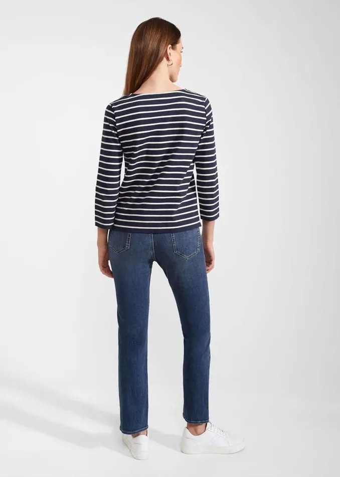 Women HOBBS Trousers Macy Slim Jeans Mid Wash
